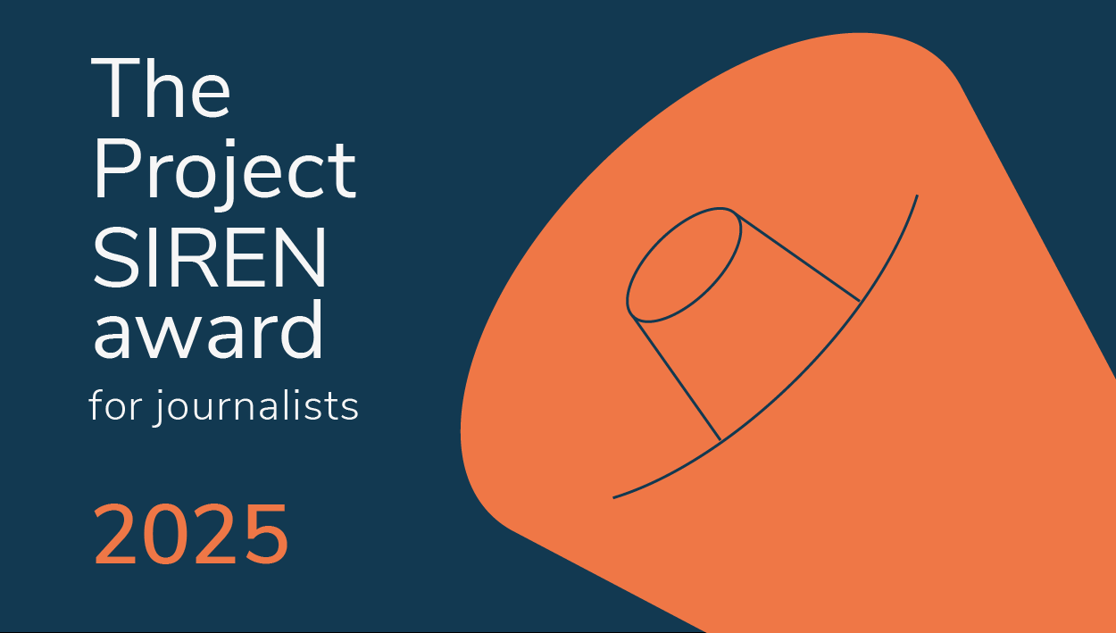 Project SIREN award 2025: calling for responsible reporting on suicides   